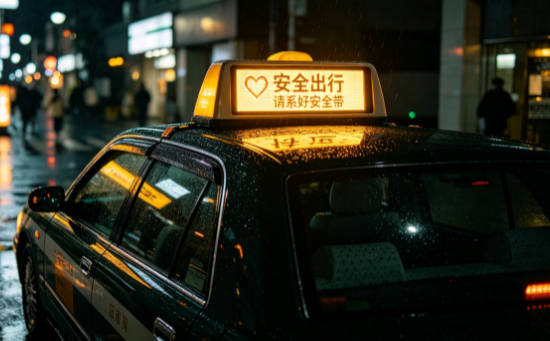 的士车顶屏
